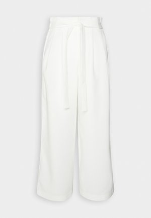 ONLY, ONLLIZZO BELT CULOTTE  - Pantaloni - white