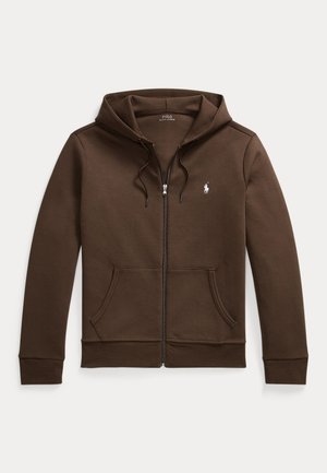 Polo Ralph Lauren, DOUBLE-KNIT FULL-ZIP HOODIE - Суитшърт с цип - nutmeg brown