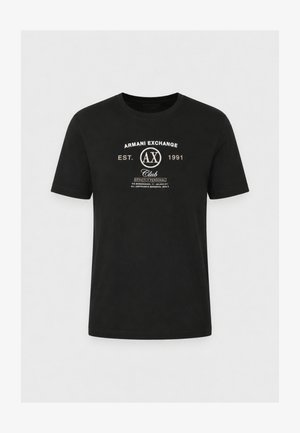 Armani Exchange, REGULAR - T-shirt con stampa - black