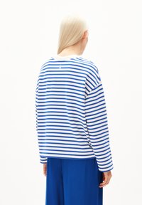 ARMEDANGELS FRANKA STRIPE - T-shirt à manches longues - dynamo blue undyed