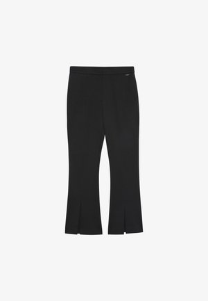 Calvin Klein, PONTE SLIM KICK FLARE - Trousers - black