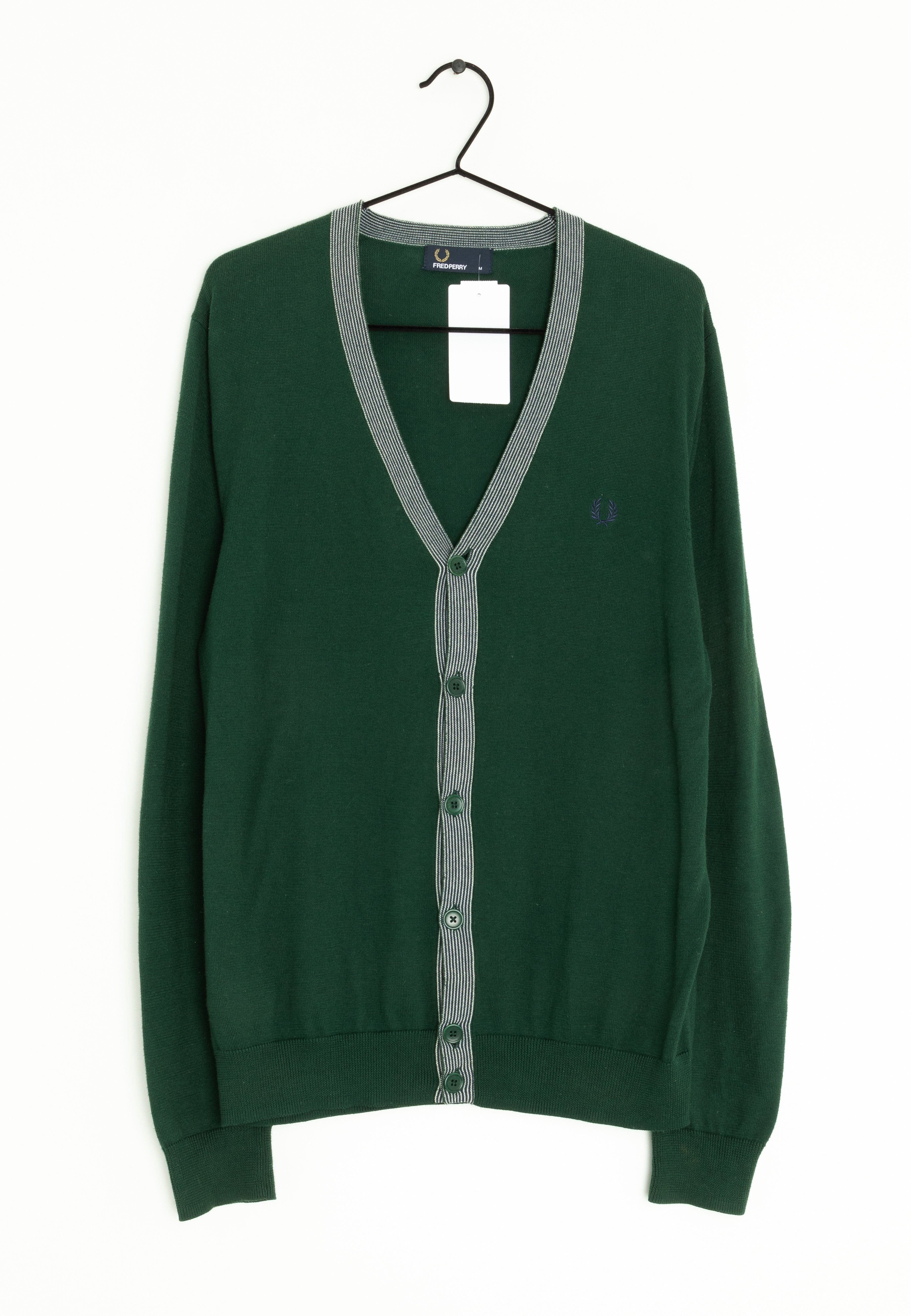 Fred Perry Cardigan - green - (Pre-owned) - Zalando