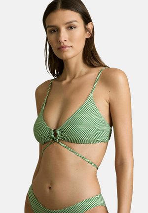 REGULAR FIT  - Vrchný diel bikín - green white