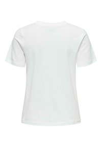 Weißes Kurzarm-T-Shirt mit Rundhalsausschnitt. Hergestellt aus Baumwolle, hat eine glatte Textur, einen normalen Schnitt und keine sichtbaren Muster oder Akzente.
