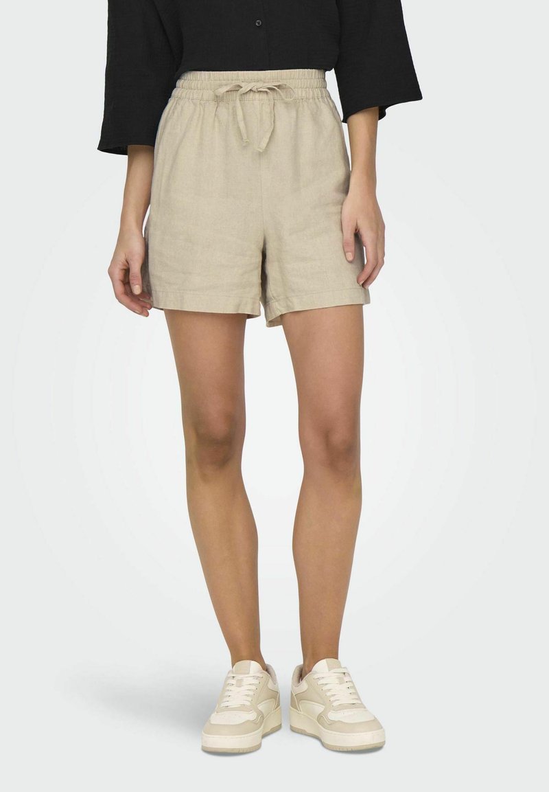 JDY SAY STRING NOOS - Tracksuit bottoms - oatmeal