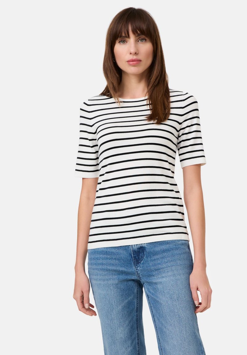 Taifun - Print T-shirt - offwhite ringel, Enlarge