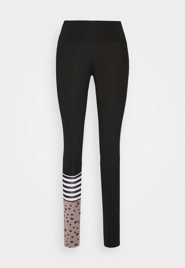 LEGGINGS SURF STYLE DOTS - Tights - black