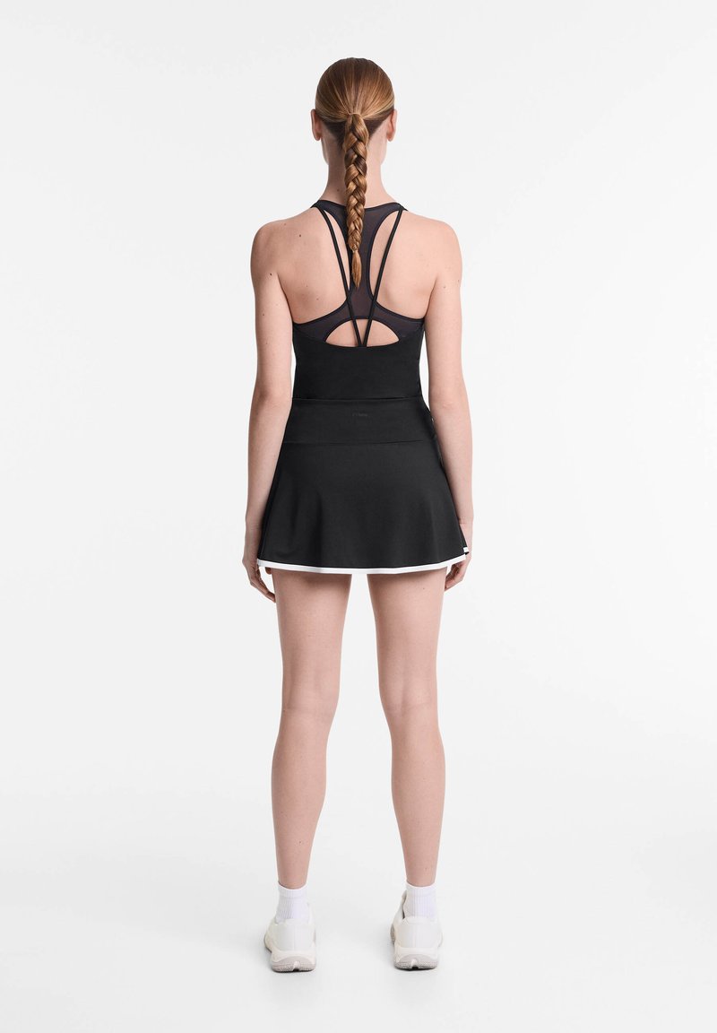 Dress Oysho Jurk OYSHO PIPING Rokken Black/zwart