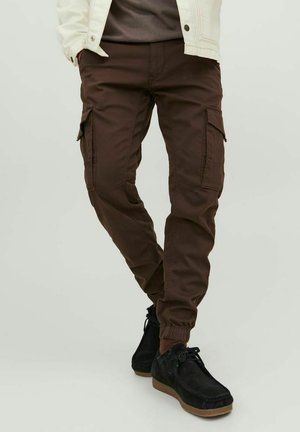 JPSTPAUL JJFLAKE - Pantalon cargo - seal brown