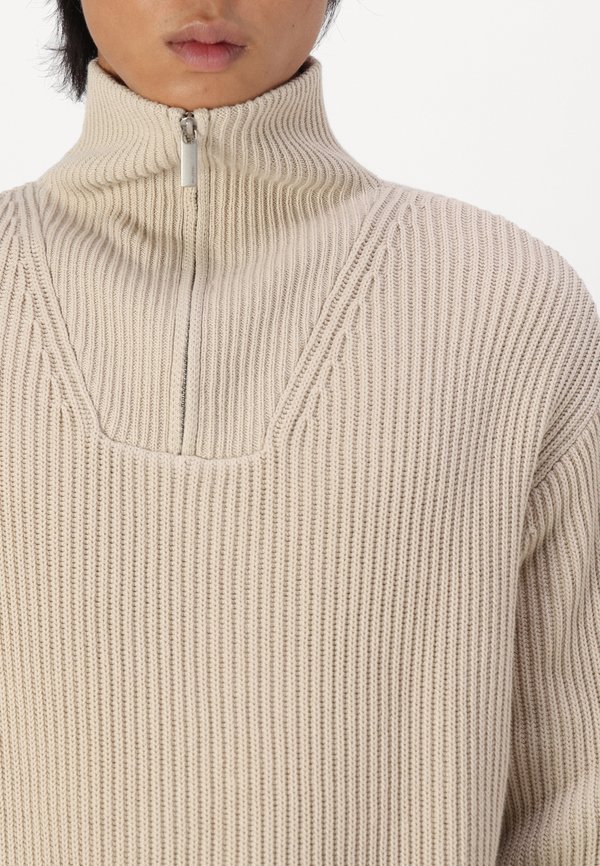SLHDRY HALF ZIP - Jumper - oatmeal3