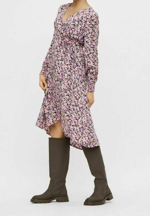 Jurk - mottled dark blue