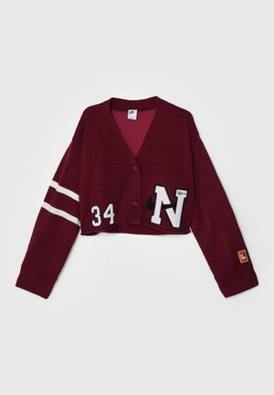 Nike Sportswear YOON CARDIGAN - Cardigan - dark team red/phantom