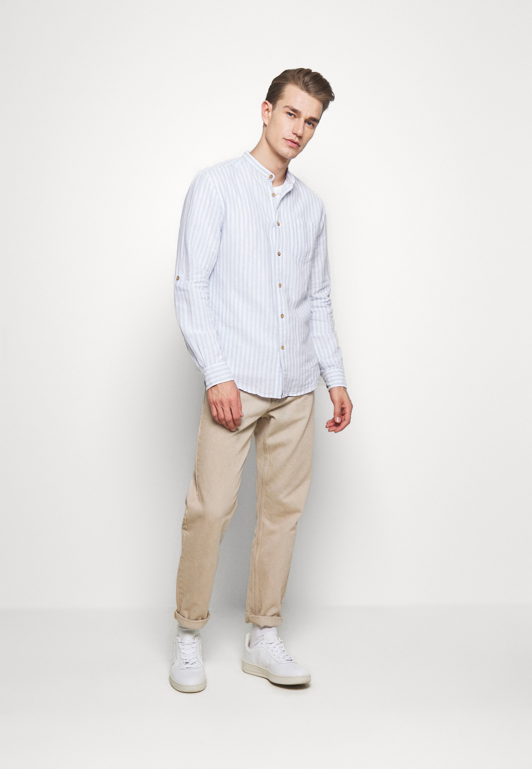 Springfield LISTAS FORMENT Skjorte medium blue Zalando.no Springfield Skjorte - greys