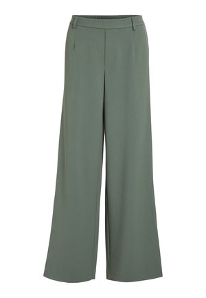 VILA, VIVARONE WIDE PANT - Pantalon classique - duck green