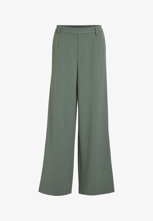 VILA, VIVARONE WIDE PANT - Pantalon classique - duck green