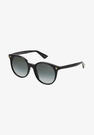 GG ROUND ACETATE SUNGLASSES - Akiniai nuo saulės - black/grey