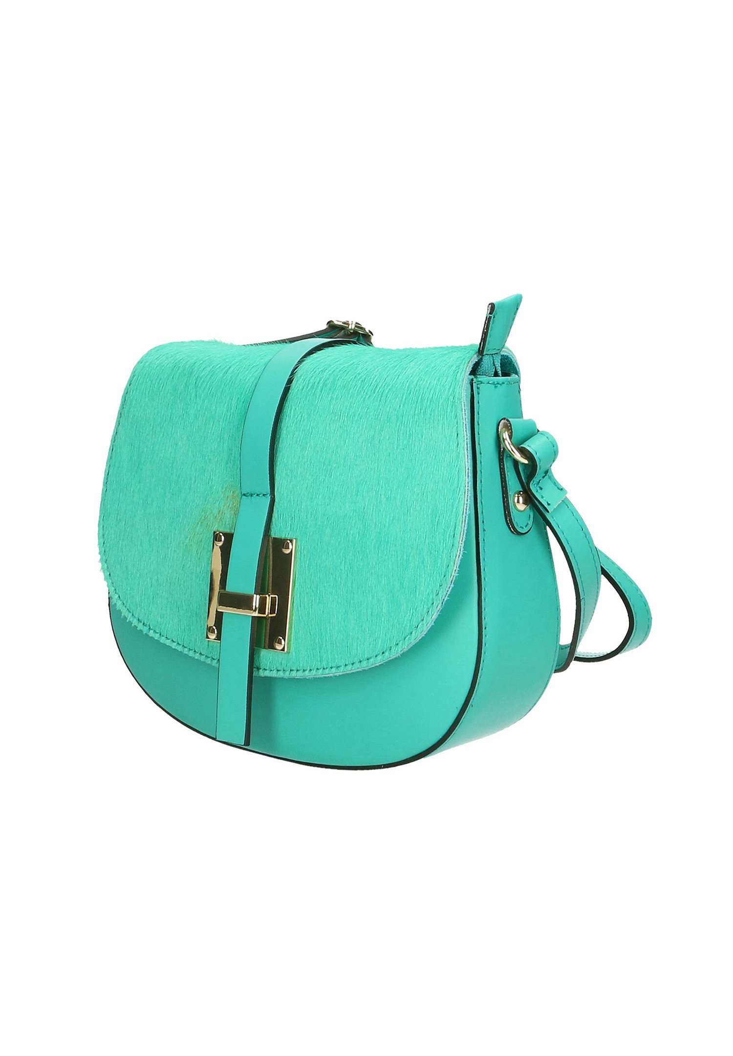 Borsa A Tracolla Donna Con Assi Di Legno Turchese: Elegante E Pratica, 18x28x7 Cm