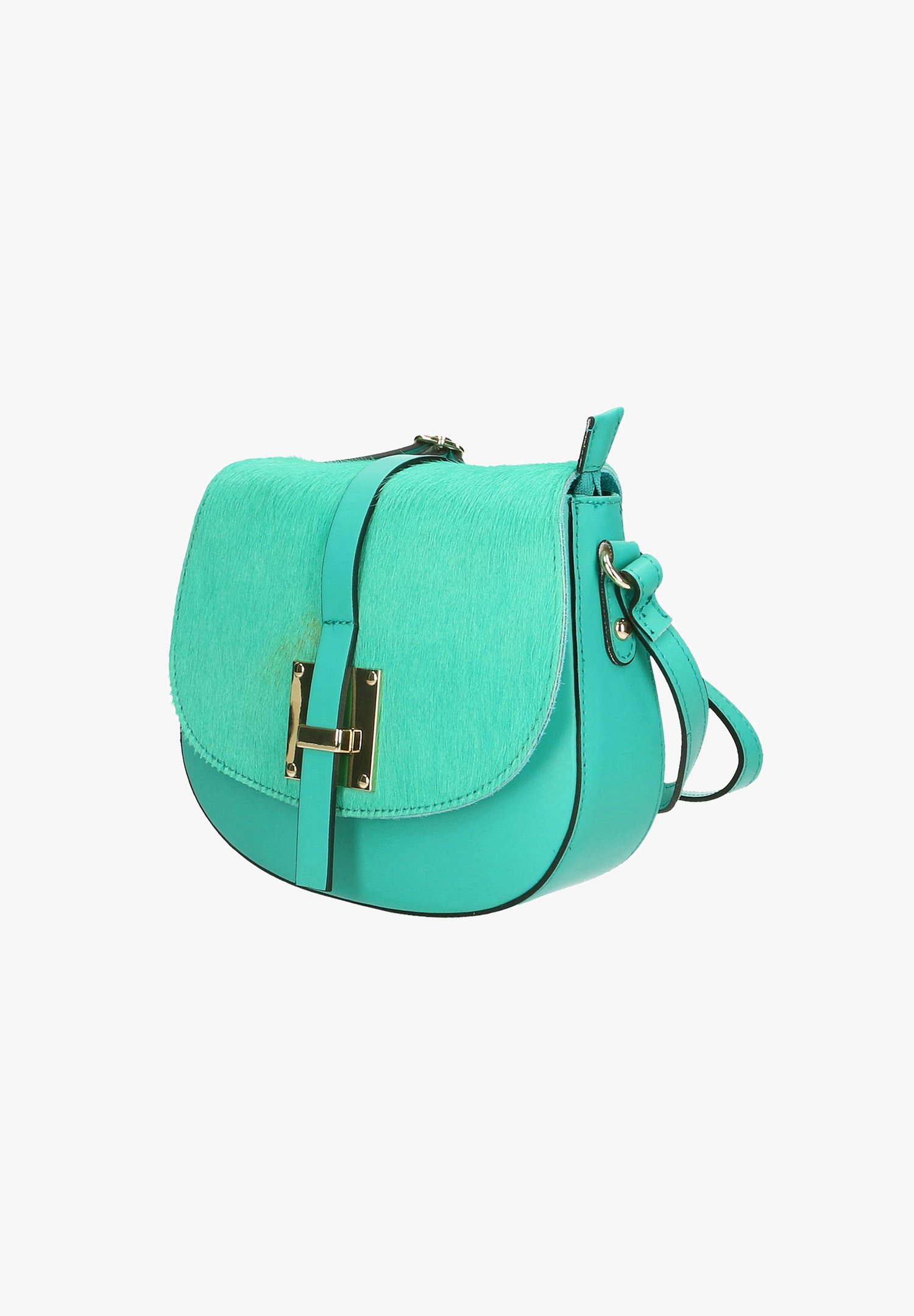 Borsa A Tracolla Donna Con Assi Di Legno Turchese: Elegante E Pratica, 18x28x7 Cm