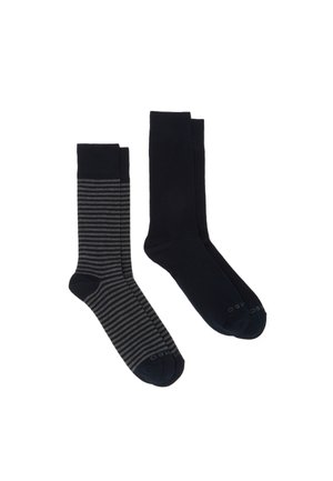 TWO-PACK IN STRETCH - Calze - black/grey