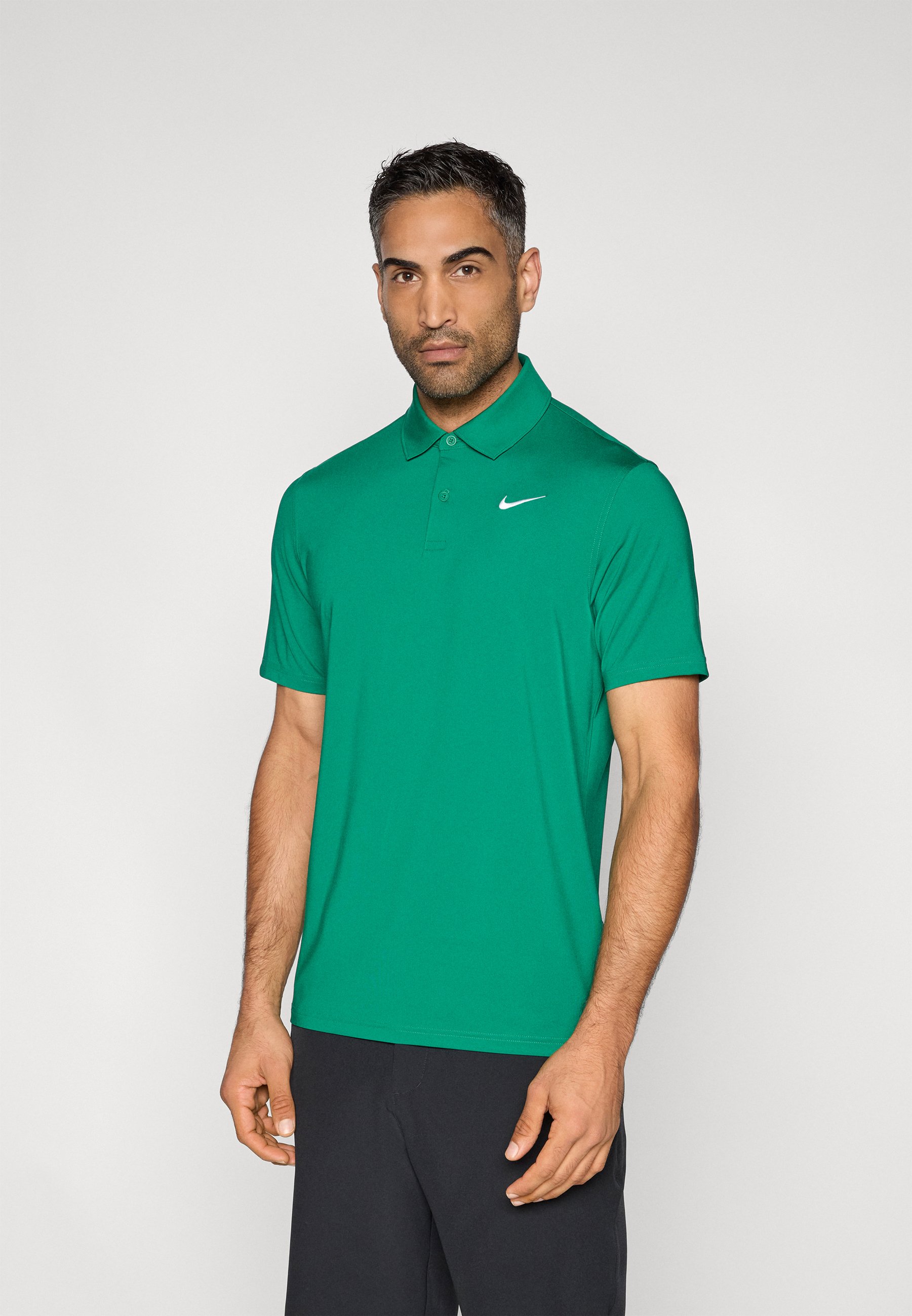 nike collarless golf shirt