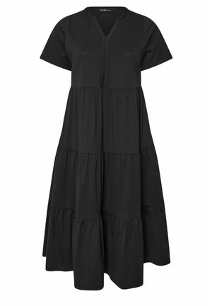 FLORAL TIERED  - Hverdagskjole - jet black