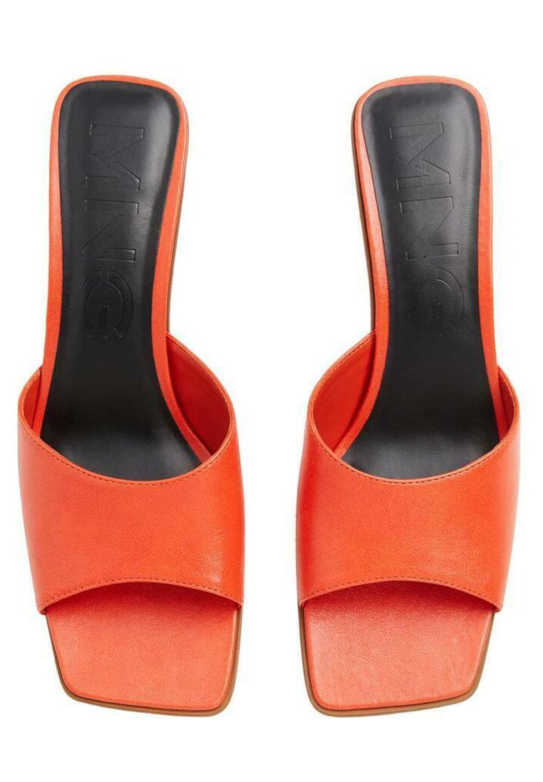 Mango PELE - Muiltjes met hak - oranje - Zalando.be