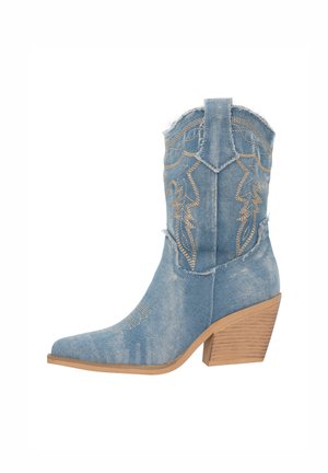 Salinyang Cowboy-/Bikerstiefelette - blau