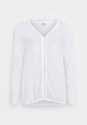 FABRIC MIX - Long sleeved top - whisper white
