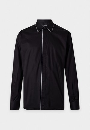 KARL LAGERFELD, PIPING DETAIL SHIRT - Chemise - black/white