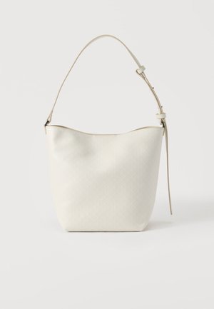 EMBLEM MEDIUM BUCKET - Rankinė - white