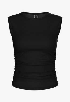 Pieces, Sleeveless PCMADISON RUCHING - Top - black