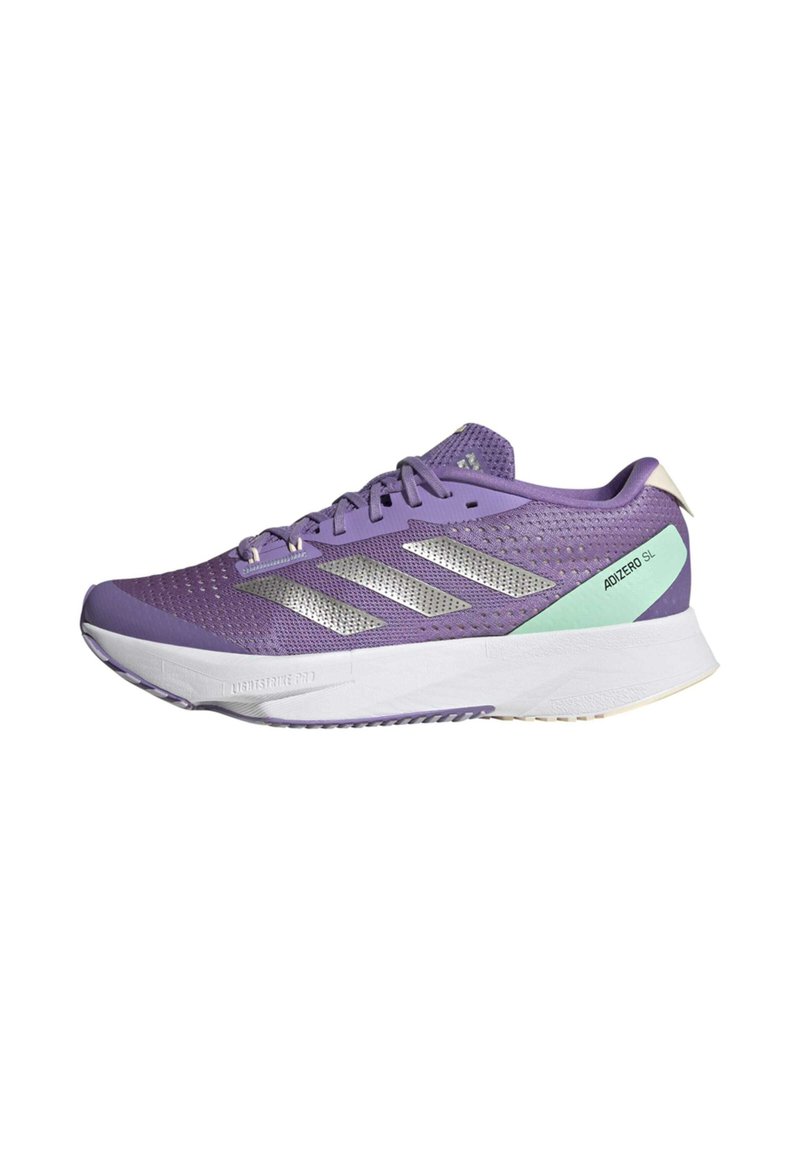 adidas Performance ADIZERO - Road running shoes - violet fusion taupe met bliss orange