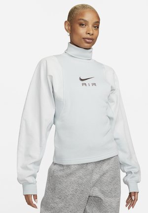 Nike Sportswear TOP AIR - Mikina - pure platinum flat pewter