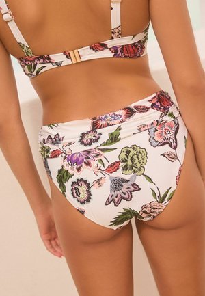 Bikini-Hose - white floral