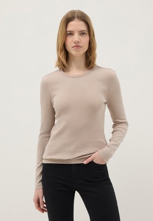 OVS, REGULAR FIT LONG SLEEVE TOP - Long sleeved top - light brown