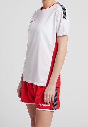 T-shirt med print - dark red