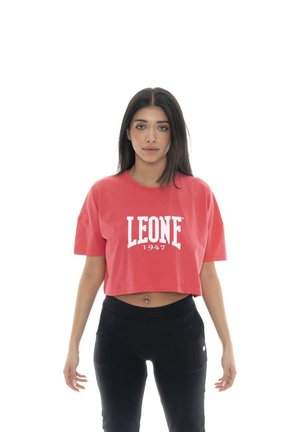 LEONE 1947, WOMAN CROP NEW BASIC - T-shirt imprimé - darkink