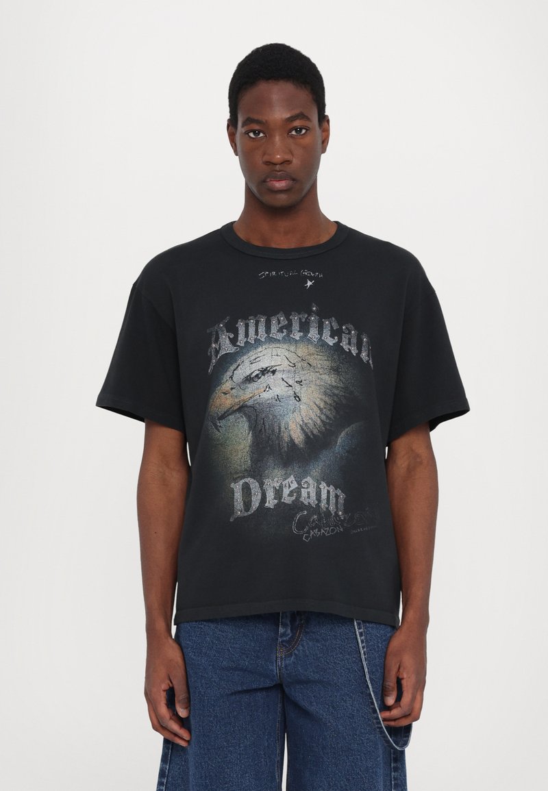 MISBHV AMERICAN DREAM - Μπλουζάκι με στάμπα - washed black