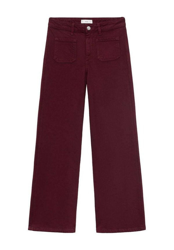 TEEN CULOTTE - Relaxed fit jeans - burgundy3