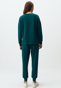 Jimmy Key CREW NECK LONG SLEEVED - Felpa - dark green