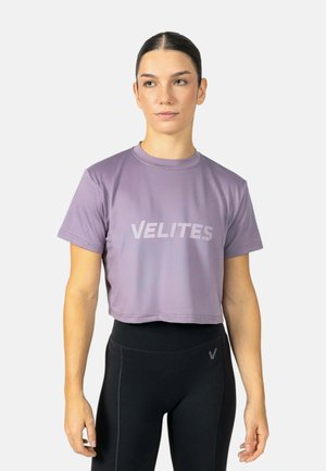 Velites sport, CROP HOLO T-SHIRT PERFECT FIT CROSS TRAINING VELITES - Camiseta estampada - ash