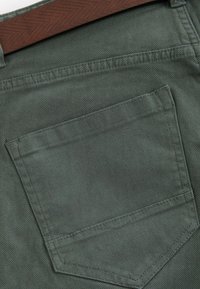 Next BELTED PRINTED STYLE SLIM FIT - Pantaloni - sage green