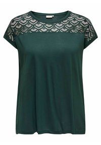 ONLY CARMAKOMA Damen T-Shirt Carflake Life – Kurzarm, Rundhals, Aus Nachhaltiger Viskose (1er Pack)