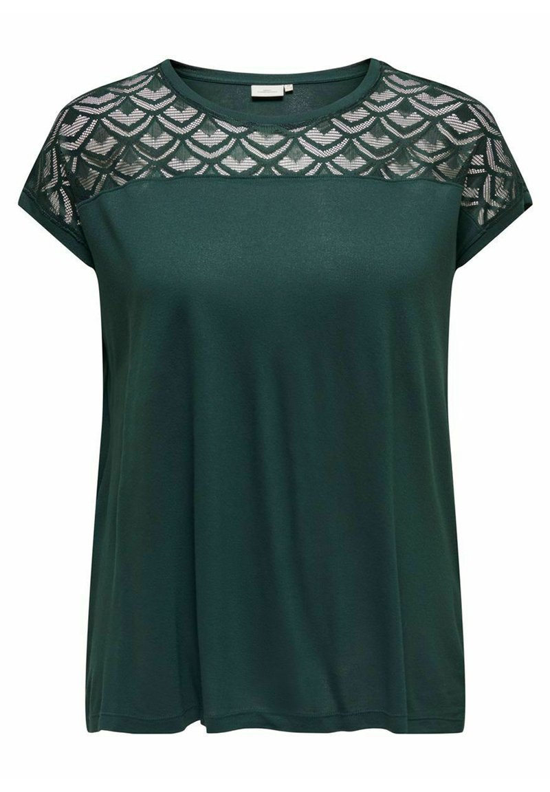 ONLY Carmakoma CARFLAKE ciemnozielony melanż