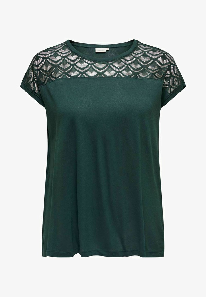 ONLY Carmakoma CARFLAKE ciemnozielony melanż