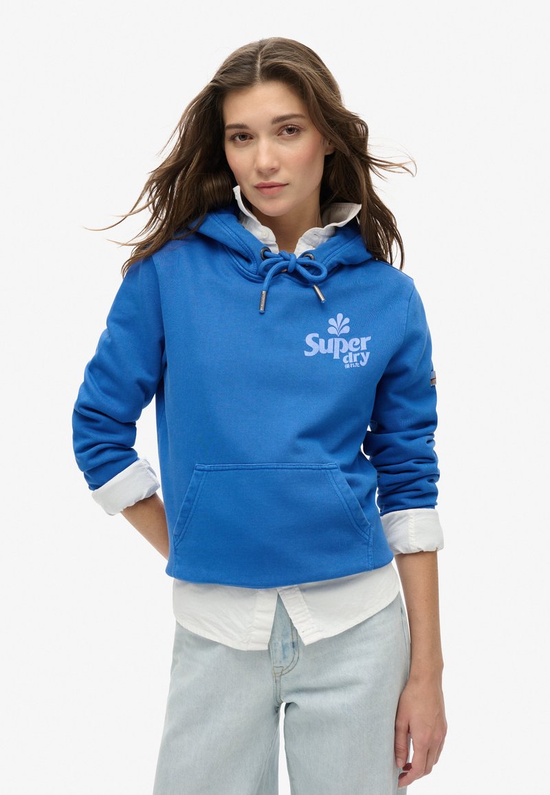 Superdry & Co COOPER TONAL - Jersey con capucha - royal mid blue