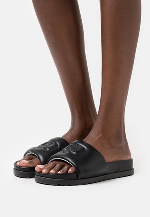 PADDED SLIDER - Mules - black