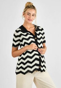 MATERNITY FIT - Adīta jaka - black