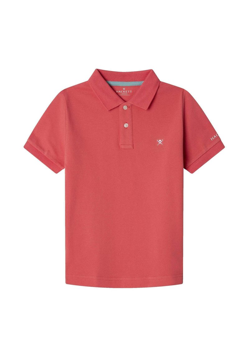 Crvena polo majica s klasičnim ovratnikom, plaketom na dva dugmeta, kratkim rukavima i diskretnim logotipom na prsima. Napravljena od mekanog, prozračnog materijala.