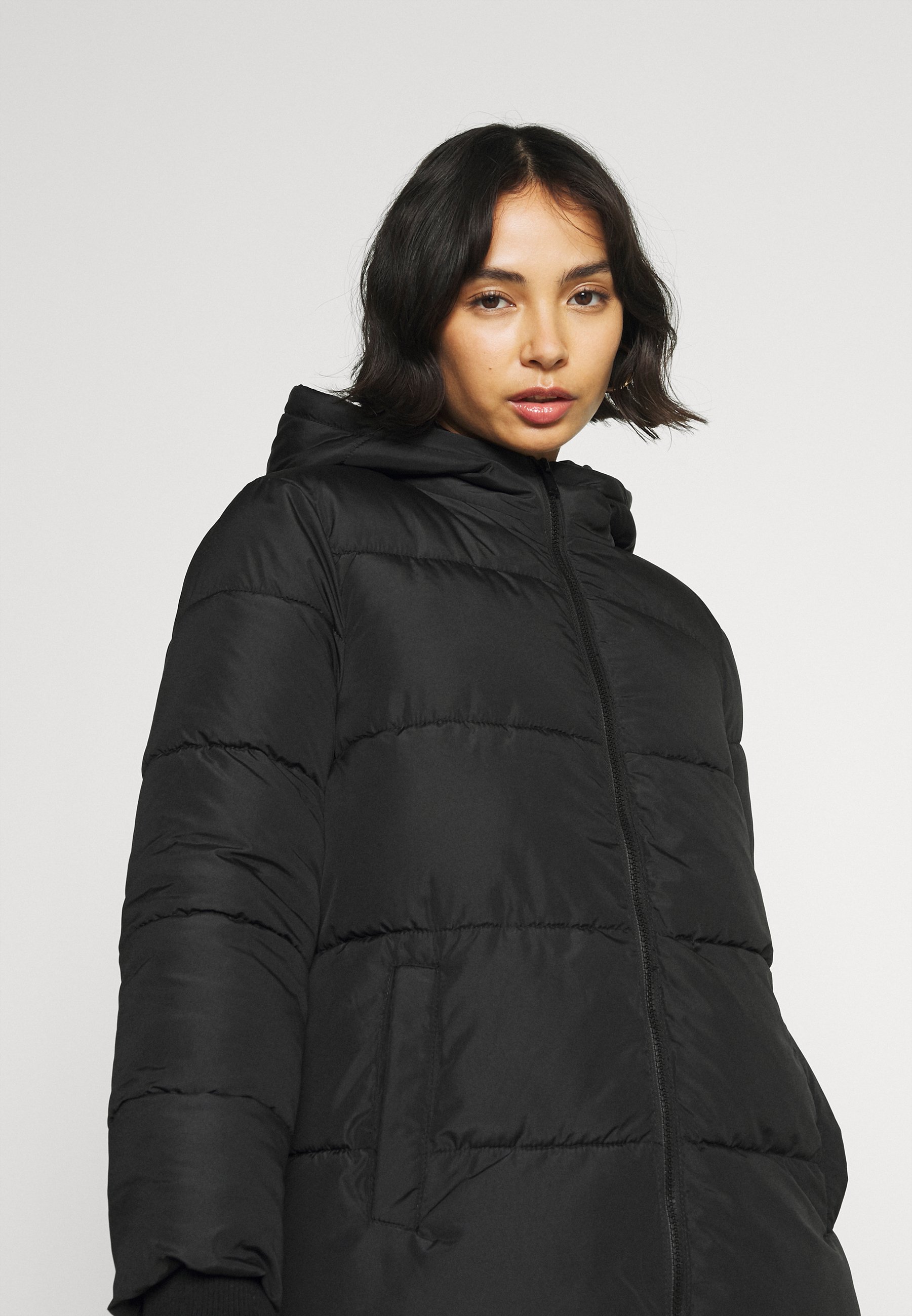 black padded jacket long